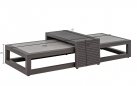 Santorini Rope AppleBee narożnik ogrodowy aluminiowy 318×240 cm z poduszkami BEE WETT® i stolikiem ceramicznym