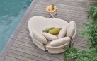 CHILL OUT DAYBED leżanka ogrodowa 2-osobowa z poduszkami BEE WETT® taupe