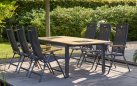 Rozkładany stół aluminiowo-teakowy CONCEPT 180/240 HArtman