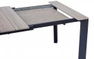 ARENZANO stół ogrodowy aluminiowy 211–276×100 blat efekt drewna nogi antracyt
