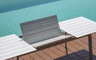 PORTO ERCOLE stół ogrodowy aluminiowy rozkładany 200–300×102 biały