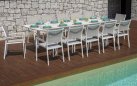 PORTO ERCOLE stół ogrodowy aluminiowy rozkładany 200–300×102 biały
