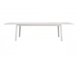 PORTO ERCOLE stół ogrodowy aluminiowy rozkładany 200–300×102 biały