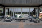 Nowoczesne meble ogrodowe aluminiowe PORTO RICO ciemnoszare