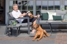 Nowoczesne meble ogrodowe aluminiowe PORTO RICO ciemnoszare