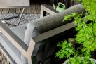 Nowoczesne meble ogrodowe aluminiowe PORTO RICO ciemnoszare