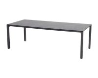 Stół ogrodowy Hartman VICTORIO 220×100 cm – aluminiowa konstrukcja i blat HPL (kamień), antracyt, nowoczesny design