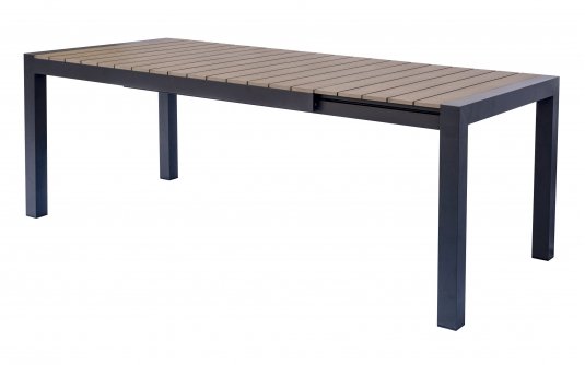 Graitowy Stół ogrodowy aluminiowy rozkładany 160-210 MAJORCA z blatem z desek kompozytowych Graitowy Stół ogrodowy aluminiowy rozkładany 160-210 MAJORCA z blatem z desek kompozytowych