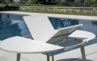 Biały stół ogrodowy aluminiowy okrągły rozkładany Ø120/170 ROTONDO