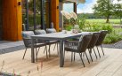 Stół ogrodowy COMINO aluminium blat ceramika 223×100×75 cm antracyt