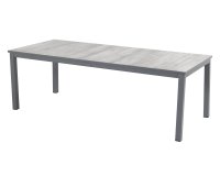 Stół ogrodowy COMINO aluminium blat ceramika 223×100×75 cm antracyt
