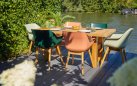 Stół ogrodowy Hartman YASMANI 180×100 cm – teak naturalny, konstrukcja z litego drewna, klasyczny design