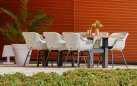 Stół ogrodowy HERON Hartman teak aluminium 240x100 cm 6-8 osobowy taras i ogród