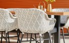 Stół ogrodowy HERON Hartman teak aluminium 240x100 cm 6-8 osobowy taras i ogród