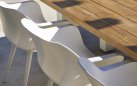 Stół ogrodowy HERON Hartman teak aluminium 240x100 cm 6-8 osobowy taras i ogród
