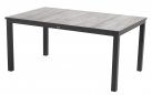 Czarny stół ogrodowy COMINO aluminium blat ceramika 163 × 100 × 75 cm 