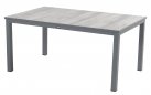 grafitowy stół ogrodowy COMINO aluminium blat ceramika 163 × 100 × 75 cm 