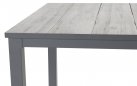 grafitowy stół ogrodowy COMINO aluminium blat ceramika 163 × 100 × 75 cm 