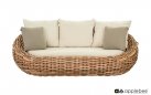 COCOON BOUCLÉ zestaw ogrodowy z technorattanu z poduszkami BEE WETT® boucle