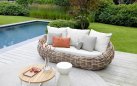 COCOON BOUCLÉ zestaw ogrodowy z technorattanu z poduszkami BEE WETT® boucle