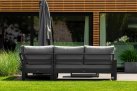 Narożnik ogrodowy aluminiowy SOHO Life antracyt jasnoszare poduszki Mist Grey