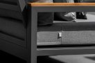 Narożnik ogrodowy aluminiowy SOHO Life antracyt jasnoszare poduszki Mist Grey