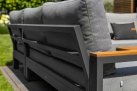 Narożnik ogrodowy aluminiowy SOHO Life antracyt jasnoszare poduszki Mist Grey