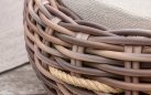 COCOON DAYBED łóżko ogrodowe z technorattanu z poduszkami BEE WETT® Boucle beżowy