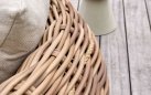 COCOON DAYBED łóżko ogrodowe z technorattanu z poduszkami BEE WETT® Boucle beżowy