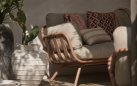 Zestaw ogrodowy TOSCANA aluminium poduszki sofa 3-osobowa stoliki kolor mocha beige