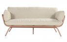 Zestaw ogrodowy TOSCANA aluminium poduszki sofa 3-osobowa stoliki kolor mocha beige