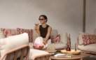 Zestaw ogrodowy TOSCANA aluminium poduszki sofa 3-osobowa stoliki kolor mocha beige