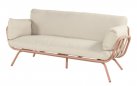 Zestaw ogrodowy TOSCANA aluminium poduszki sofa 3-osobowa stoliki kolor mocha beige