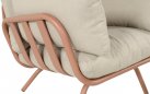 Zestaw ogrodowy TOSCANA aluminium poduszki sofa 3-osobowa stoliki kolor mocha beige