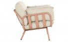 Zestaw ogrodowy TOSCANA aluminium poduszki sofa 3-osobowa stoliki kolor mocha beige