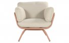 Zestaw ogrodowy TOSCANA aluminium poduszki sofa 3-osobowa stoliki kolor mocha beige