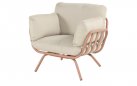 Zestaw ogrodowy TOSCANA aluminium poduszki sofa 3-osobowa stoliki kolor mocha beige