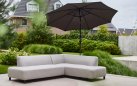 Parasol ogrodowy SUNLINE aluminium poliester średnica 270 cm  / grafitowy