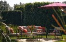 Parasol ogrodowy SUNLINE aluminium poliester średnica 270 cm  / różówy