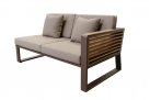 Aluminiowy narożnik ogrodowy NEW YORK Higold brązowy wykończenia teak