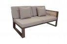 Aluminiowy narożnik ogrodowy NEW YORK Higold brązowy wykończenia teak
