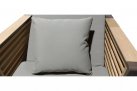 Ekskluzywny aluminiowy leżak ogrodowy NEW YORK aluminiowy  brązowy beżowe poduszki