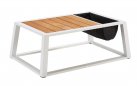 Komplet wypoczynkowy aluminiowy biały YORK 2-osobowa sofa 