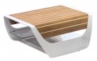 Leżak białe aluminium z kółkami ONDA Higold 