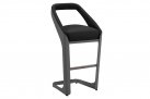 Zestaw barowy ogrodowy nowoczesny ONDA aluminiowy czarny Sunbrella