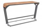 Zestaw barowy ogrodowy nowoczesny ONDA Aluminiowy szary Sunbrella