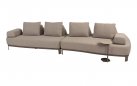 Szeroka sofa ogrodowa wypozcynkowa SANTORINI 4SO obicie tkaniną boucle