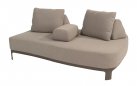 Szeroka sofa ogrodowa wypozcynkowa SANTORINI 4SO obicie tkaniną boucle