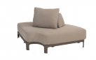 Szeroka sofa ogrodowa wypozcynkowa SANTORINI 4SO obicie tkaniną boucle