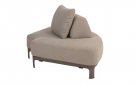 Szeroka sofa ogrodowa wypozcynkowa SANTORINI 4SO obicie tkaniną boucle